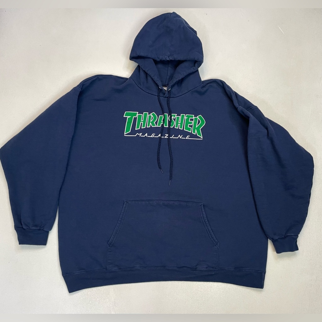Thrasher Magazine Pullover Hoodie Men Xl Blue